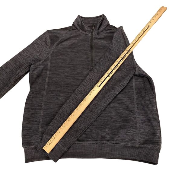 Callaway Golf Quarter Zip Men's Small Gray Space Dye Long Sleeve Mock Neck - Picture 4 of 16